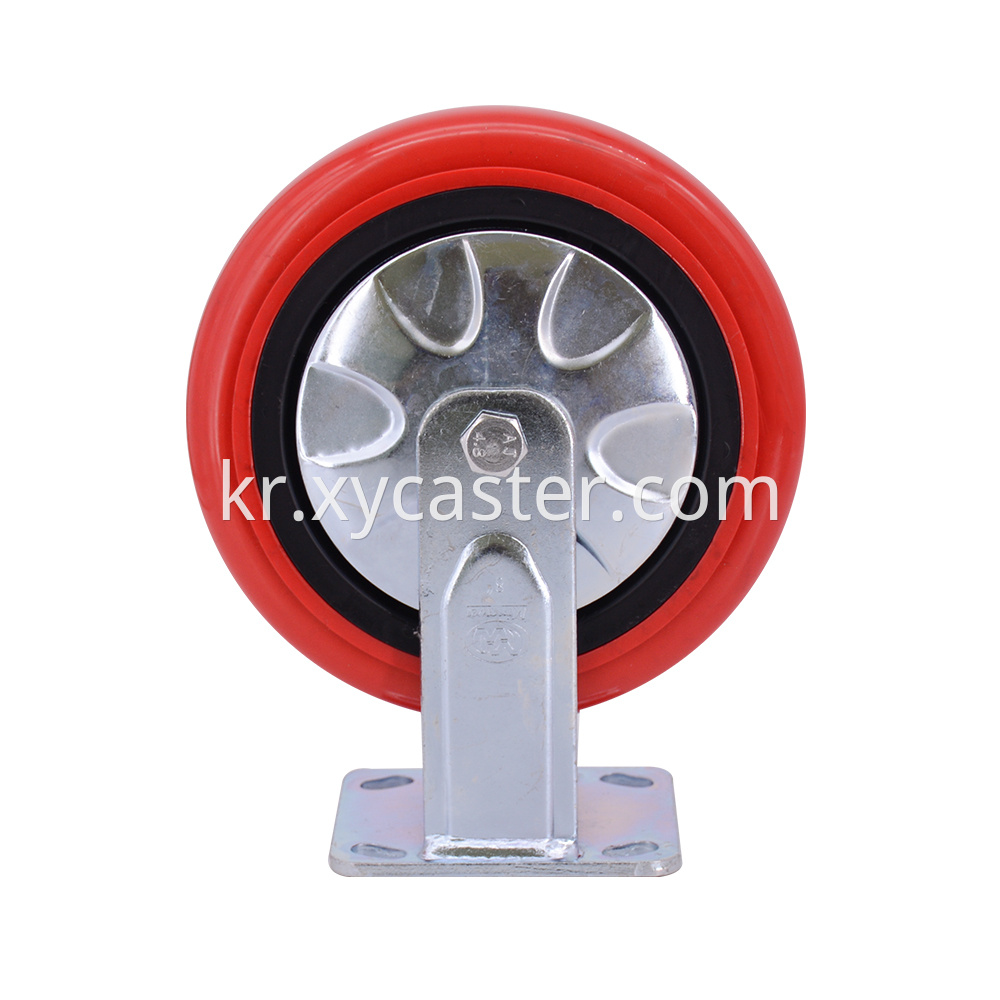 8 Inch Red Pvc Wheel